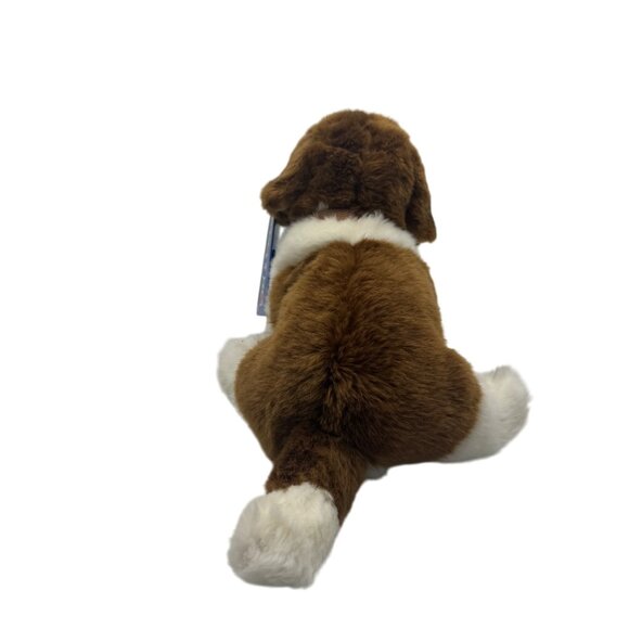 Toys R US 12 Inch St Bernard Puppy Dog Barrel 2013 Plush Realistic Stuffed Toy - Picture 4 of 8